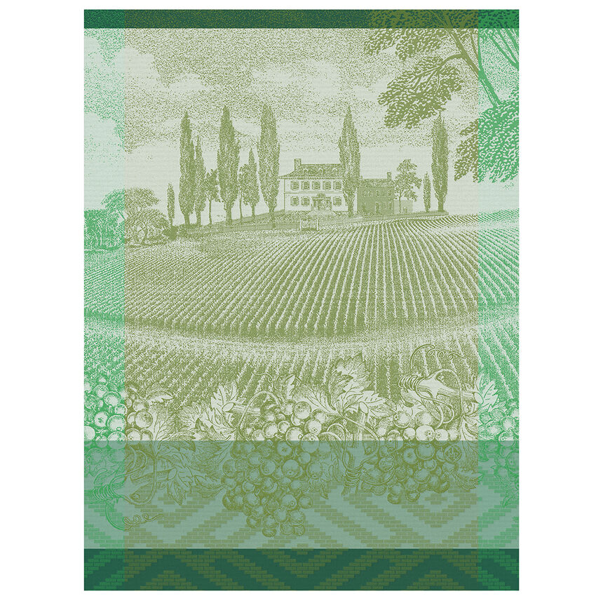 Torchon Vignoble Vigne 60x80 100% coton, , hi-res image number 0