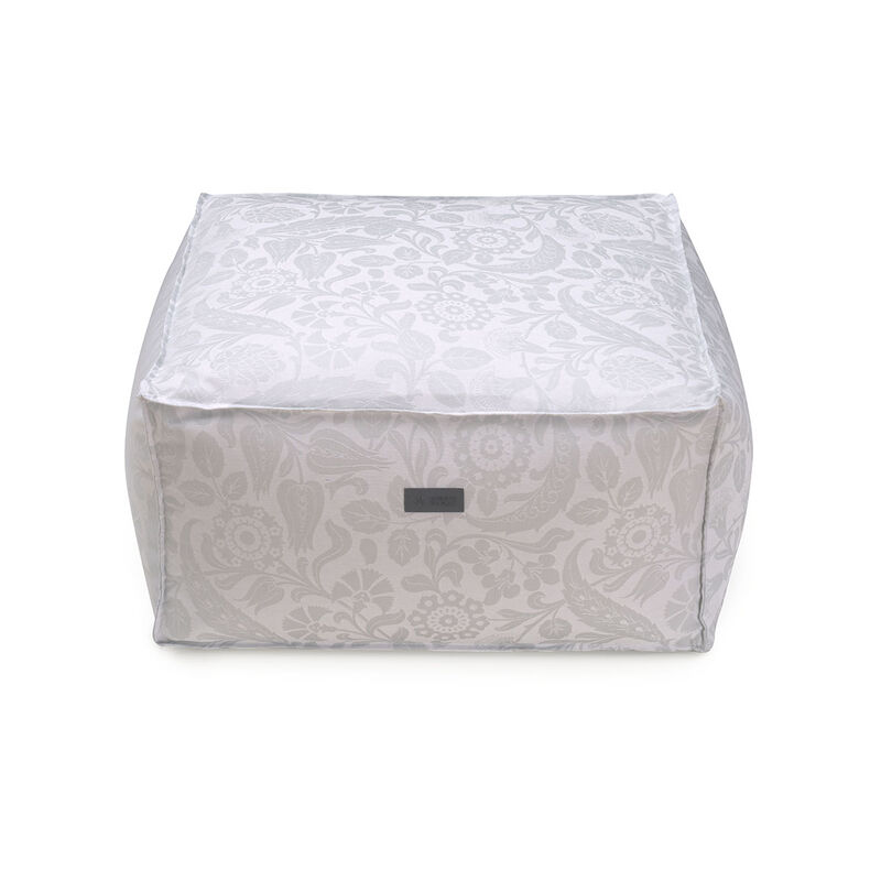 Pouf Voyage Iconique Zinc 60x60x30 100% coton, , hi-res image number 0