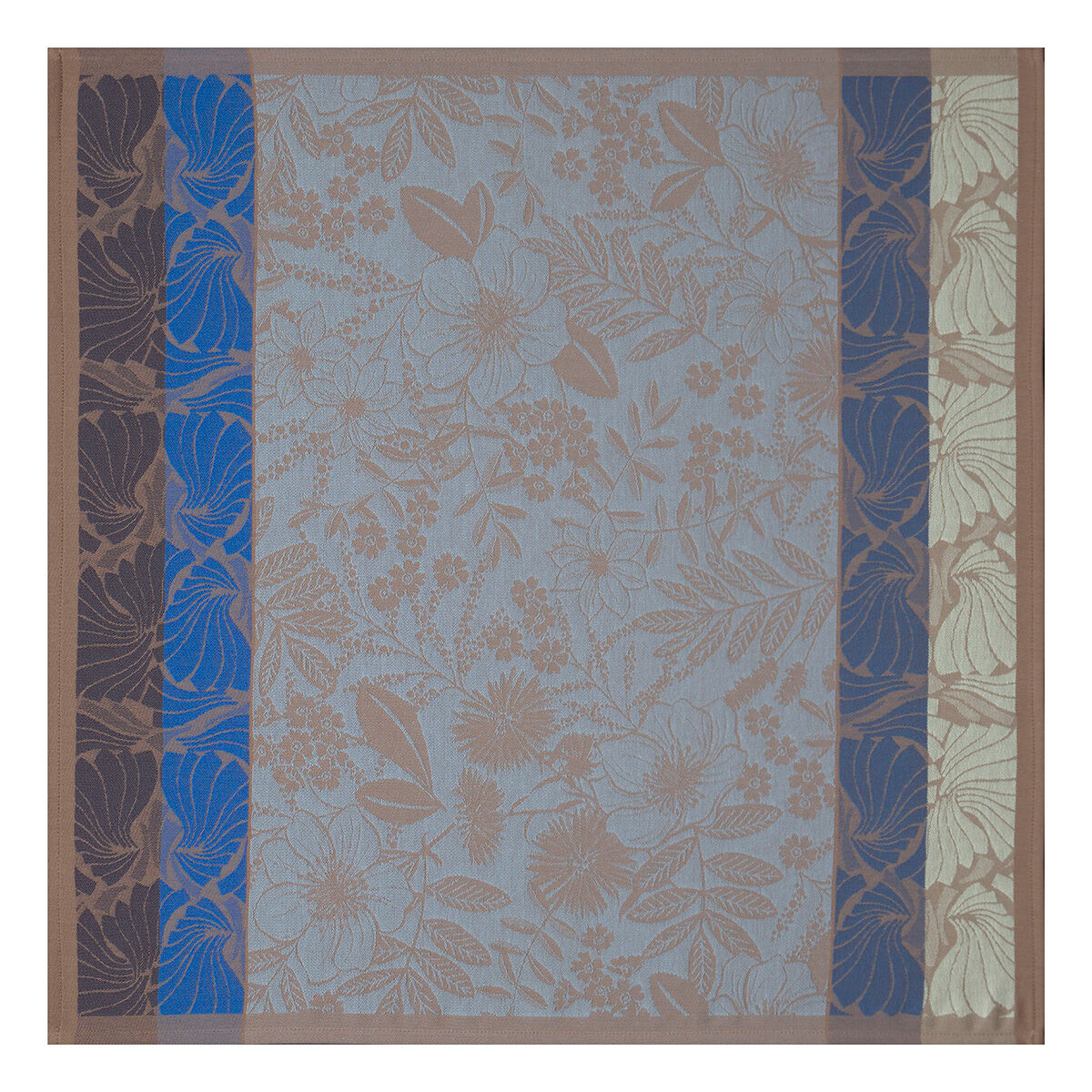 Serviette Coton Jacquard Vaches Laitières - 50,8x76,2 Cm - Marque Coucke, Ton Crème