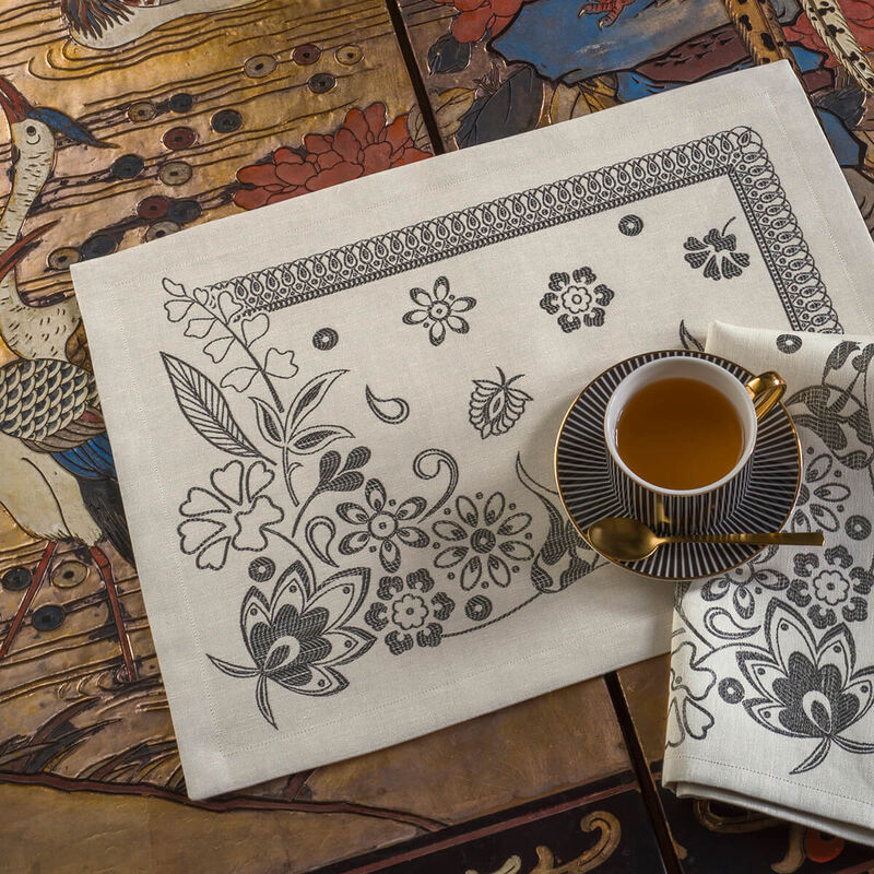 Set de table Haute Couture Caviar 50x36 47% lin / 43% coton / 10% polyester, , hi-res image number 0