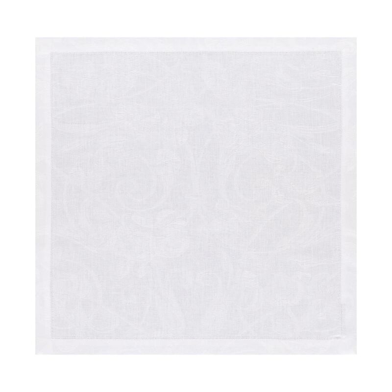 Serviette de table Tivoli Blanc 50x50 100% lin, , hi-res
