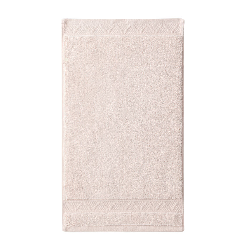 Serviette invit&eacute; Caresse Poudr&eacute; 30x50 100% coton, , hi-res image number 1