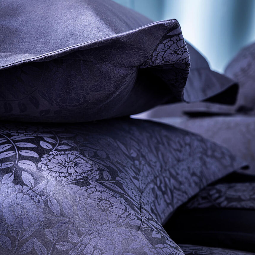 Taie d&eacute;corative  Flora Encre 30X41 100% coton, , hi-res image number 2