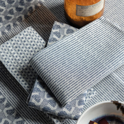 Serviette de table Empreintes Tissage Coton