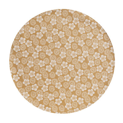 Set de table enduit Wagara enduit Gingembre &Oslash;38 100% coton