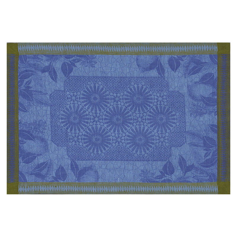 Set de table Jardin d'orient Majorelle 50x36 100% lin, , hi-res image number 1