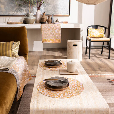 Set de table enduit rond Wagara Coton