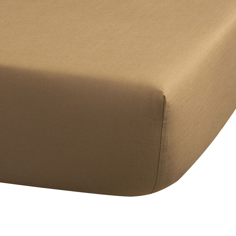 Drap housse Eclat Cannelle 90X200X35 100% coton, , hi-res image number 0