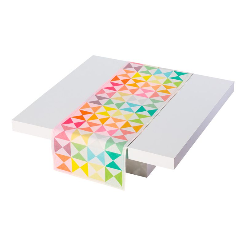 Chemin de table Origami Multico 50x150 100% coton, , hi-res