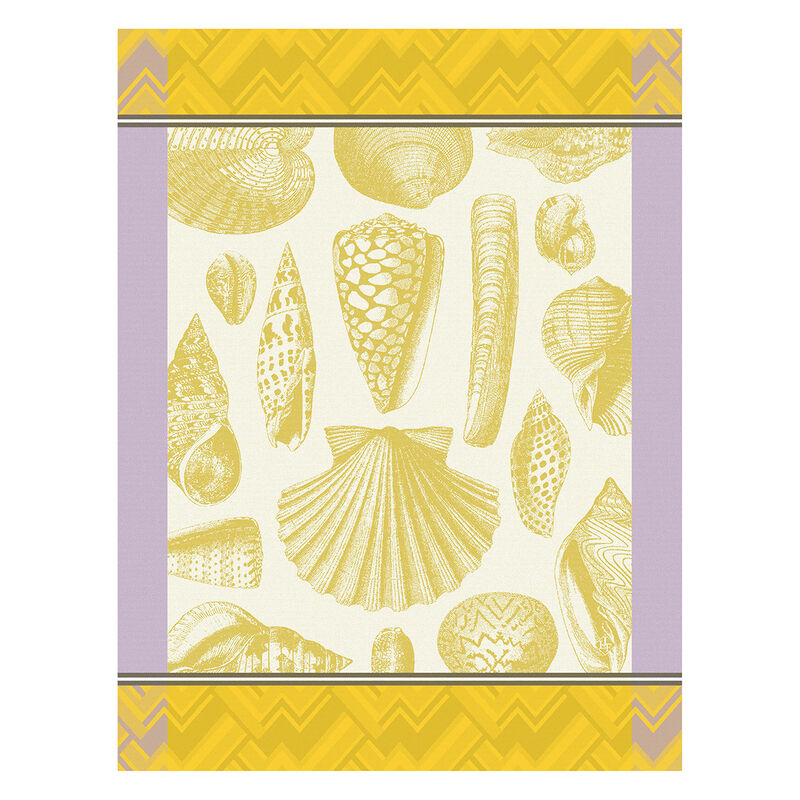 Torchon Coquillage Soleil 60x80 100% coton, , hi-res image number 0