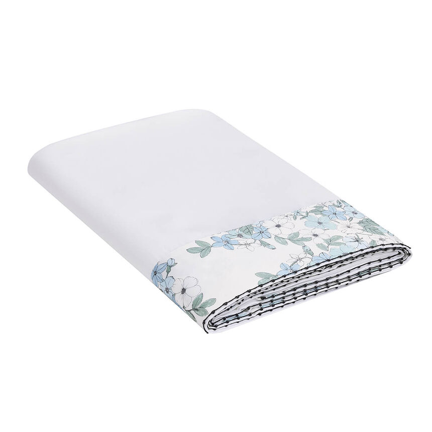 Drap plat Manuka Ciel 190X290 100% coton, , hi-res image number 0