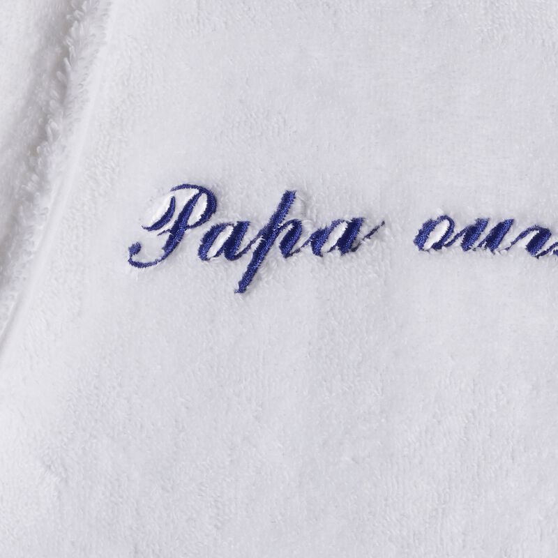 Peignoir Caresse Blanc Large 100% coton, , hi-res