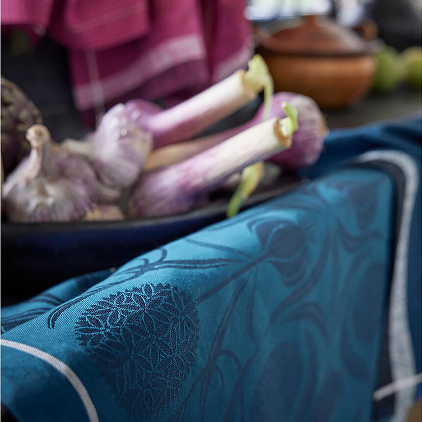 Torchon L'ail Bleu 60x80 100% coton, , hi-res image number 2