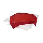 Petit Carré déco Contes d'hiver Airelle 120x120 50% coton - 50% lin, , hi-res image number 1