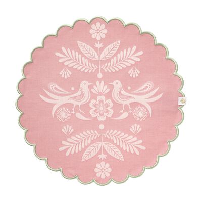 Set de table rond enduit Alegria Coton