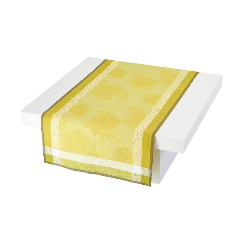 Chemin de table Parfums de bagatelle Freesia 55x150 100% coton, , hi-res image number 0