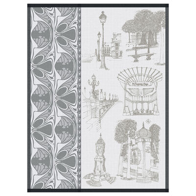 Torchon Carnet de Paris Coton,  Torchon Carnet de Paris Coton