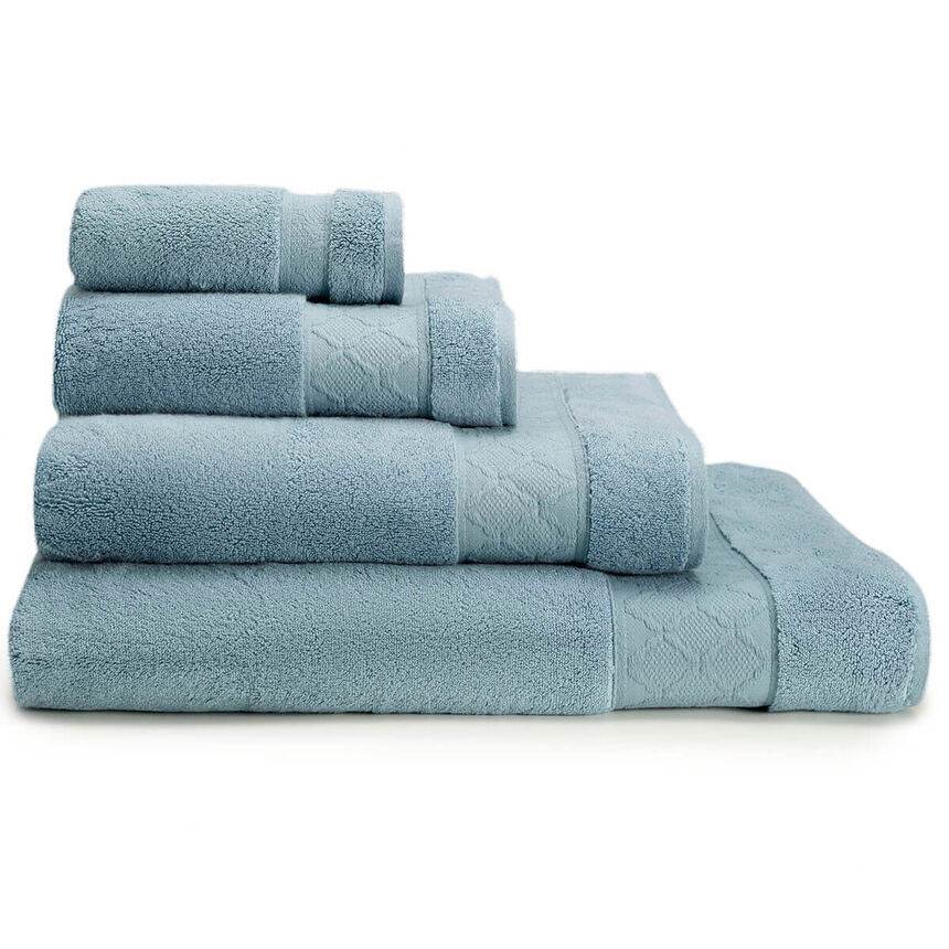 Serviette invit&eacute; Caresse Glacier 30x50 100% coton, , hi-res image number 0