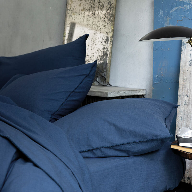 Drap housse Eclat Myrtille 100X200X35 100% coton, , hi-res image number 0