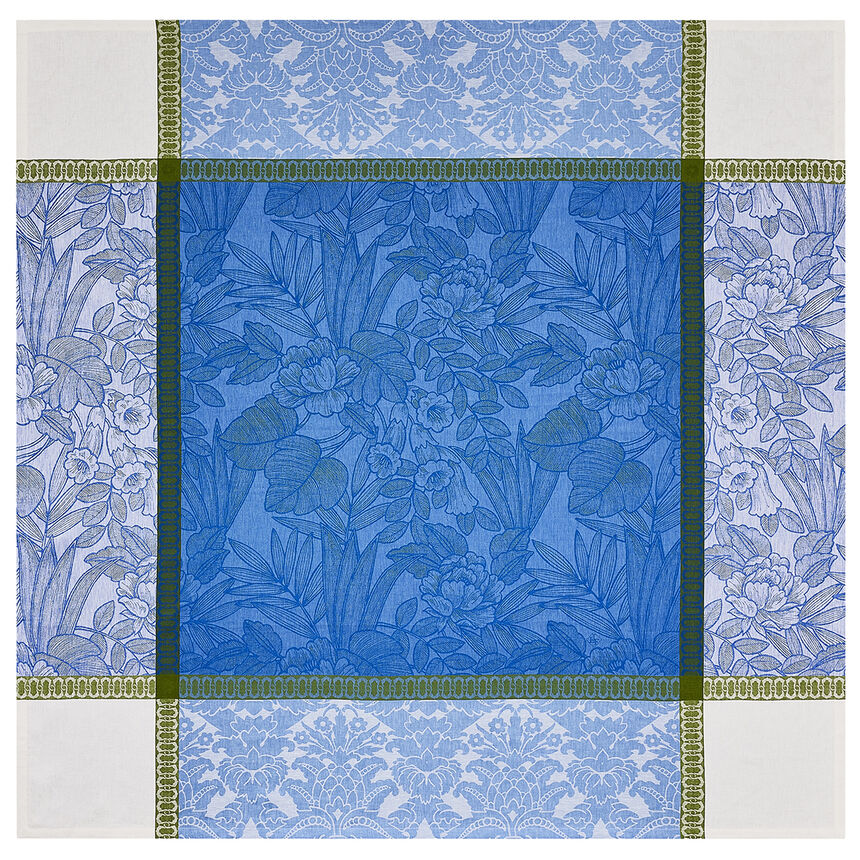 Nappe Escapade Tropicale Perroquet 120x120 100% lin, , hi-res image number 3