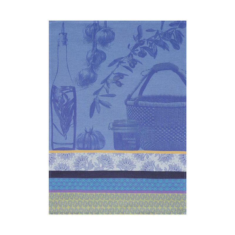 Torchon Saveurs de Provence Bleu lavande 60x80 100% coton, , hi-res image number 0