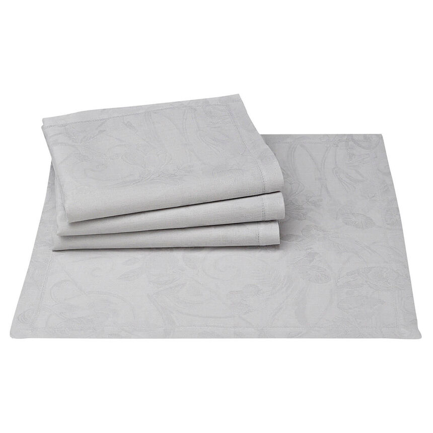 Serviette de table Tivoli Perle 50x50 100% lin, , hi-res image number 0