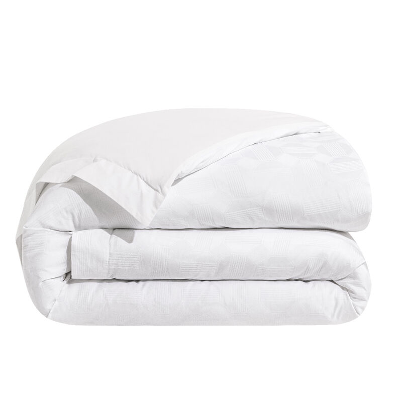 Housse de couette Palacio Blanc 135X200 100% coton, , hi-res image number 1