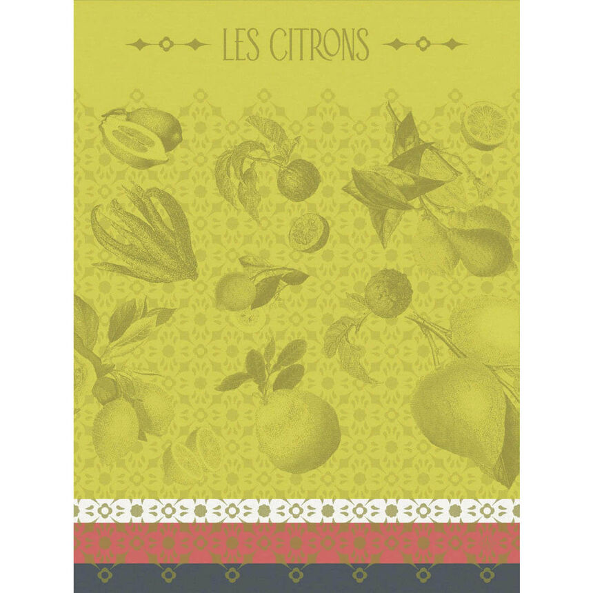 Torchon La beaut&eacute; du zeste Yuzu 60x80 100% coton, longues fibres, , hi-res image number 1