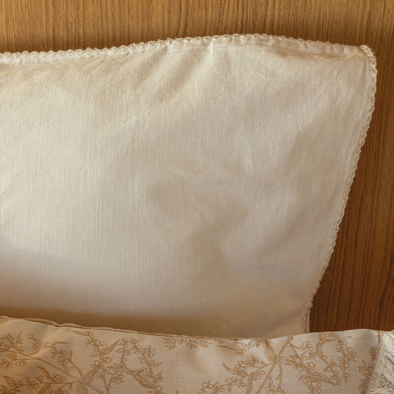Taie d'oreiller Eclat Amande 50X75 100% coton, , hi-res