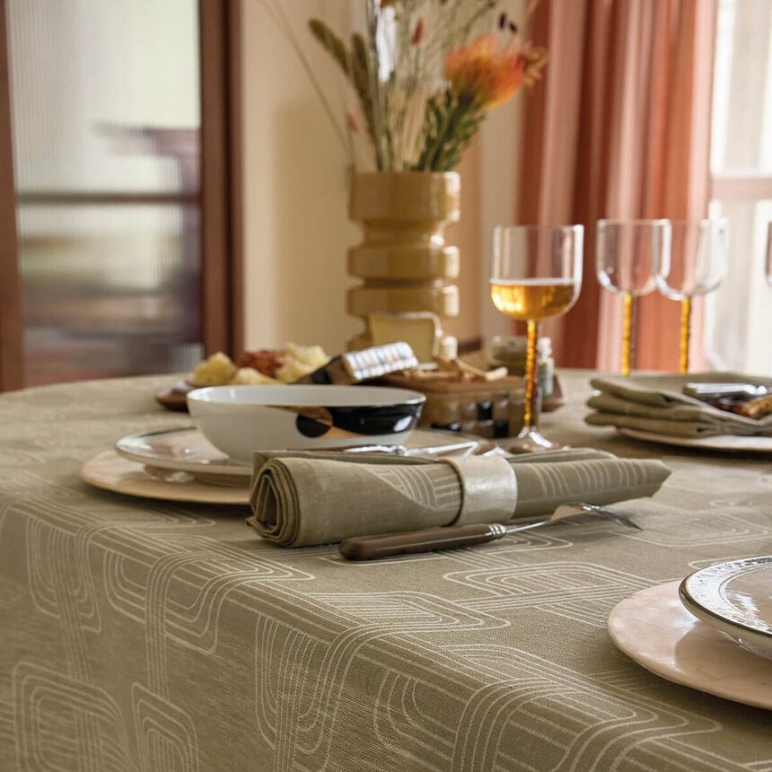 Serviette de table H&ocirc;tel particulier Buis 55x55 100% lin, longues fibres, , hi-res image number 2
