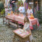 Nappe Asia mood Rose thé 175x175 100% coton, , hi-res image number 0
