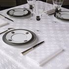 Nappe Anneaux Blanc 170x170 100% coton, , hi-res image number 0