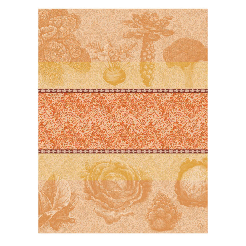 Torchon Jardin des choux Kale 60x80 100% coton, , hi-res image number 0