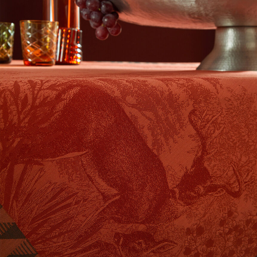 Nappe For&ecirc;t enchant&eacute;e Automne 175x175 100% coton, , hi-res image number 2