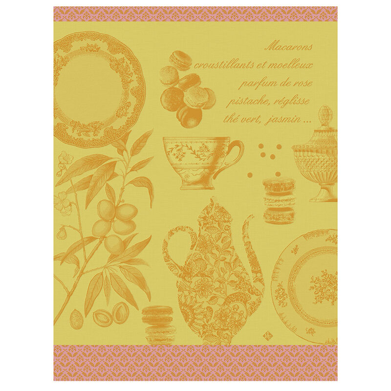 Torchon Macarons Mangue 60x80 100% coton, , hi-res image number 0