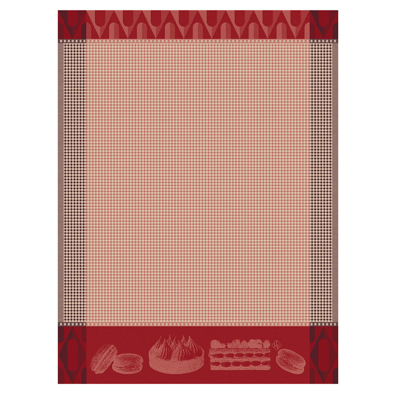 Essuie-mains Pâtisseries Françaises Framboise 60x80 100% coton, , hi-res