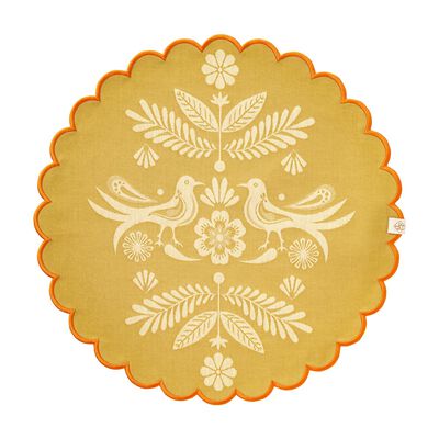 Set de table rond enduit Alegria Coton