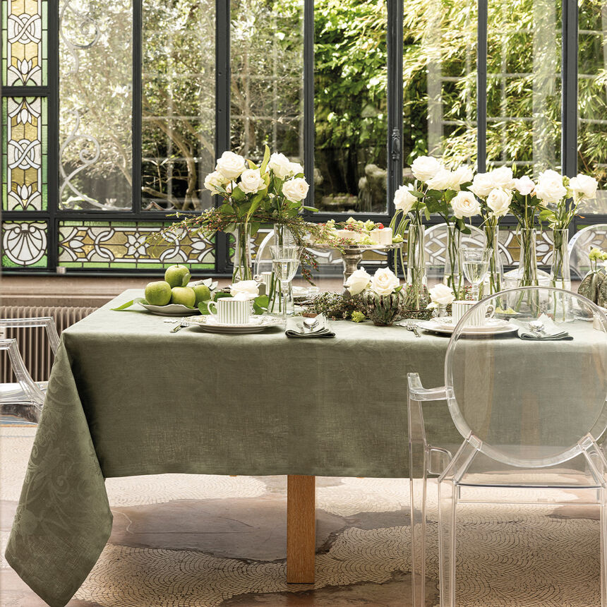 Nappe Tivoli Verveine 175x175 100% lin, , hi-res image number 0