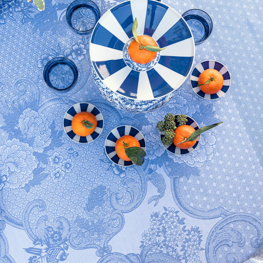Nappe Promenade Imp&eacute;riale Lapis 120x120 100% coton, longues fibres, , hi-res image number 0