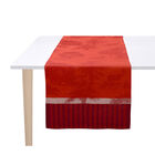 Chemin de table Souveraine Carmin 50x150 100% lin, , hi-res image number 1