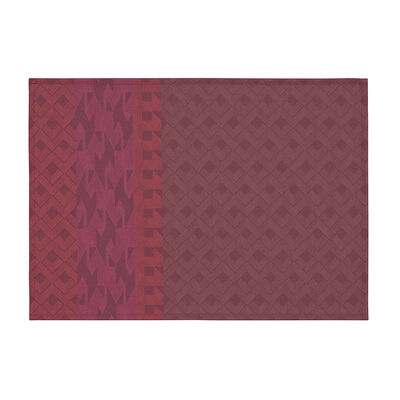 Set de table enduit Caractère Enduit Carmin 50x36 100% coton,  Set de table enduit Caractère Enduit Carmin 50x36 100% coton
