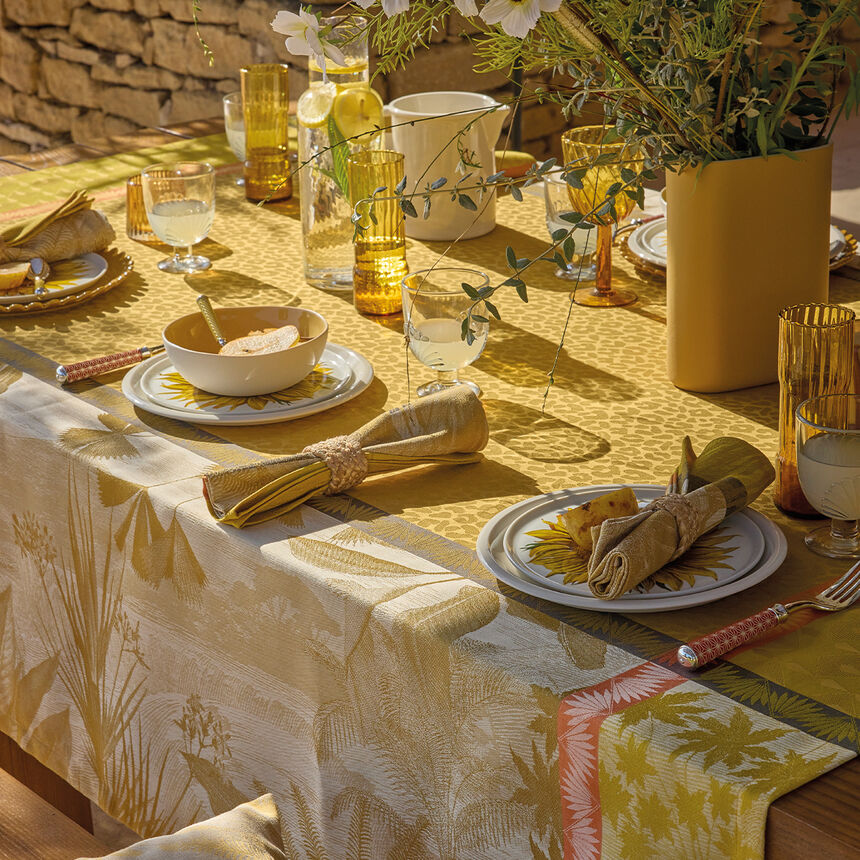 Nappe Sinhar&acirc;ja Fauve 175x175 100% coton, , hi-res image number 2