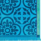 Serviette de plage Santorin Turquoise 100x200 100% coton, , hi-res image number 2