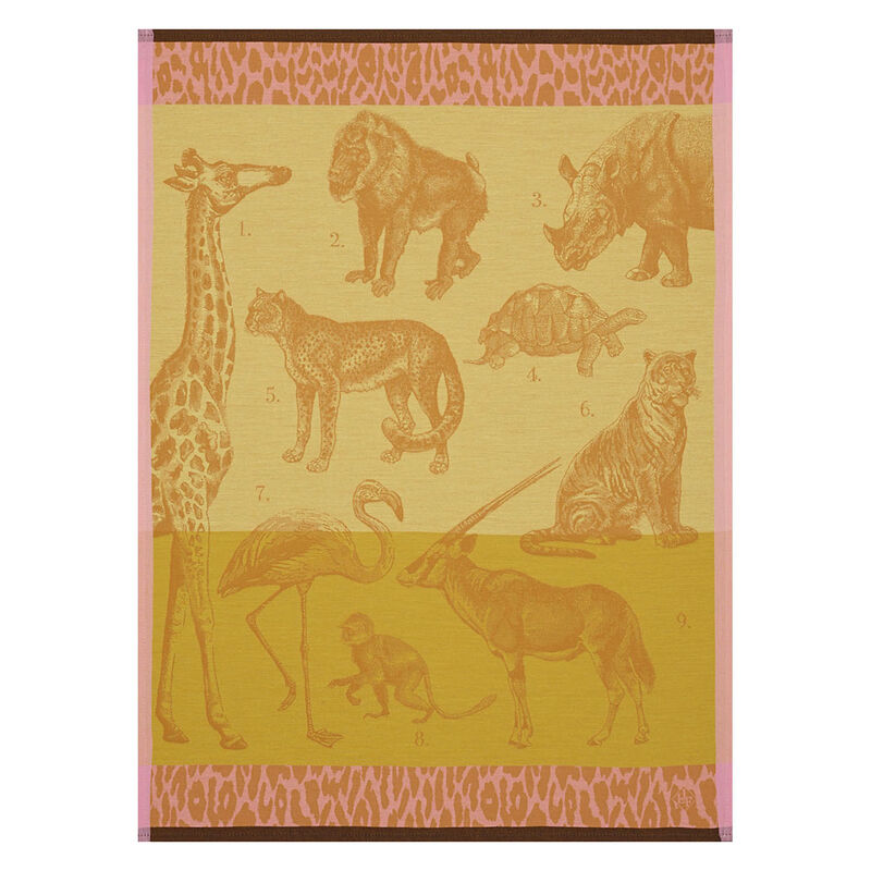 Torchon Safari Soleil 60x80 100% coton, , hi-res image number 0