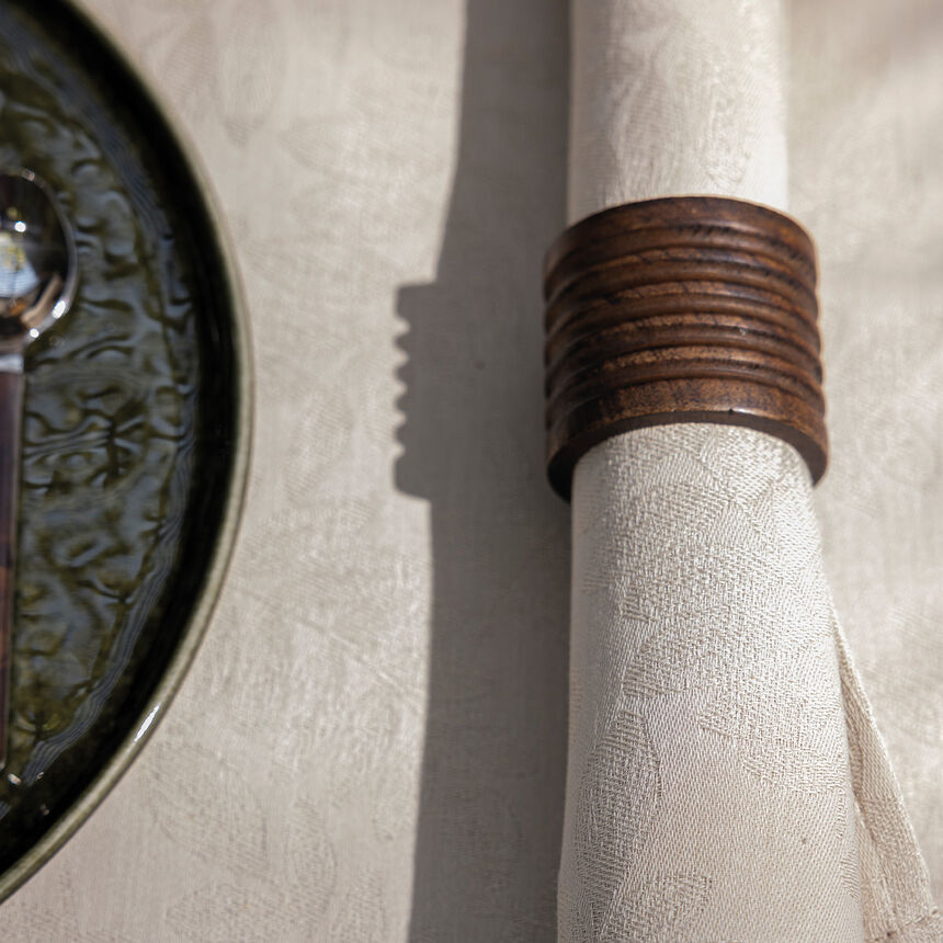 Serviette de table Vegetal mood Cajou 50x50 100% coton, , hi-res image number 2
