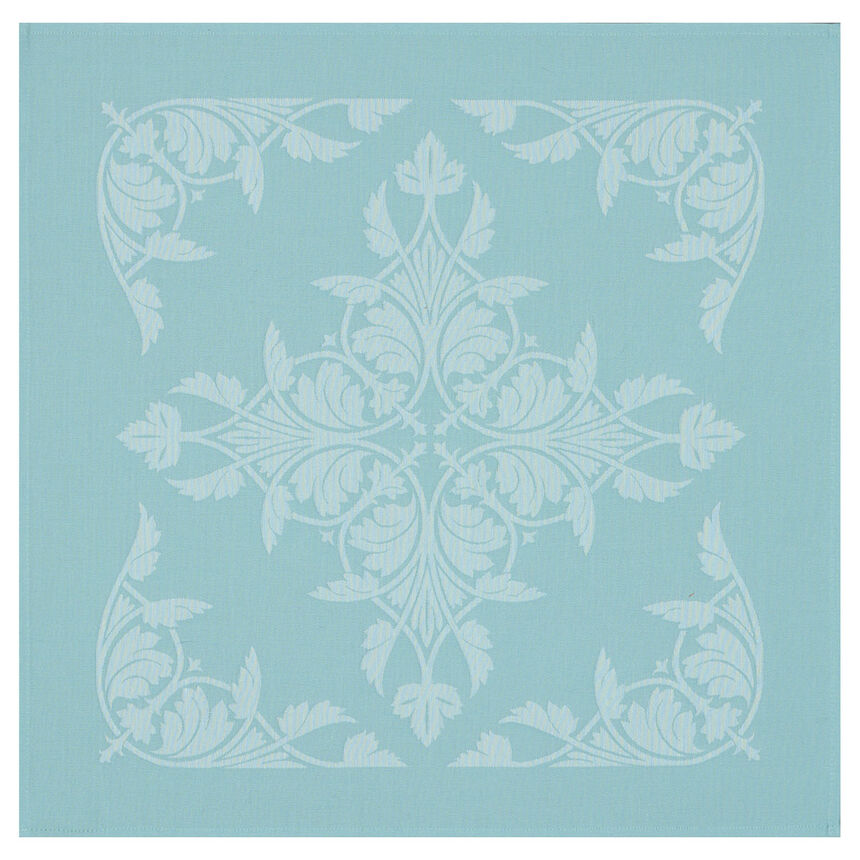 Serviette de table Syracuse Aqua 58x58 100% coton, , hi-res image number 0