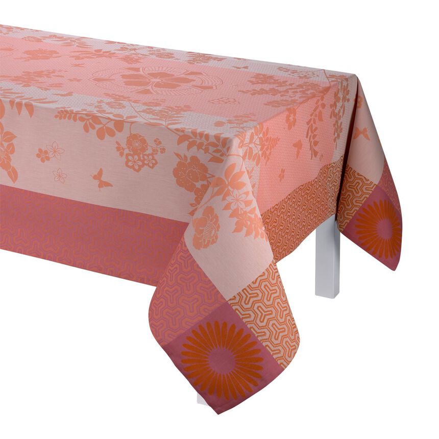 Nappe Asia mood Rose th&eacute; 175x175 100% coton, , hi-res image number 1