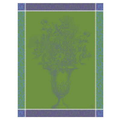 Torchon Floraison Uni Coton