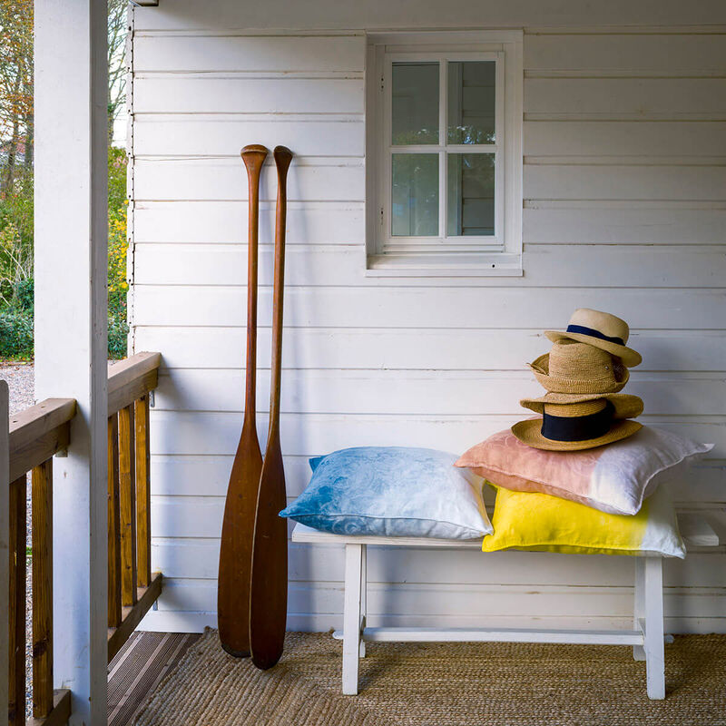 Housse de coussin Tivoli Solveig Eau 60x60 100% lin, , hi-res image number 0