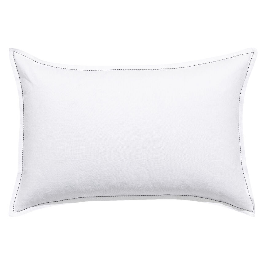 Taie d'oreiller Nuances Blanc 50X75 50% coton - 50% lin, , hi-res image number 1